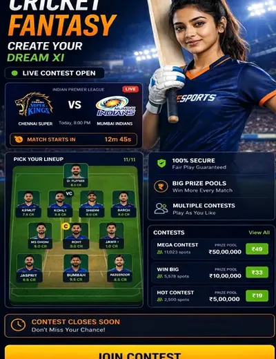 Mirrormatka (mirror matka) fantasy cricket & matchday visual 3